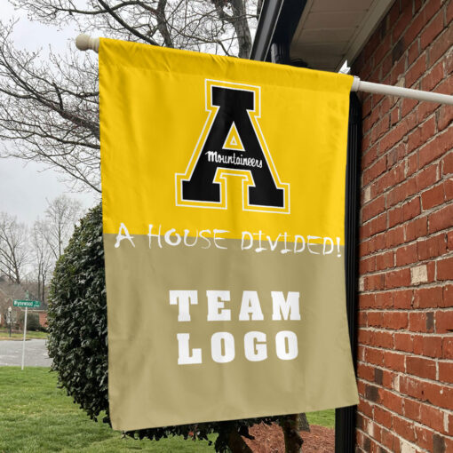 Mountaineers vs Custom Team House Divided Flag, Custom House Flag