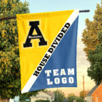 Mountaineers vs Custom Team House Divided Flag, Custom Split Flag