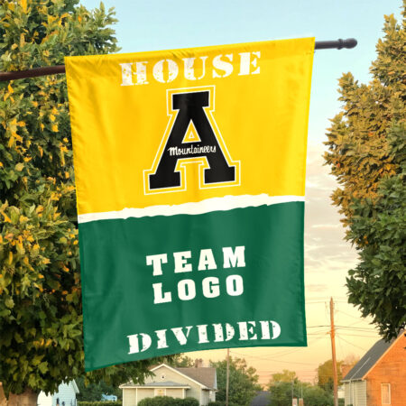 Mountaineers vs Custom Team House Divided Flag, NCAA College Flag