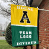 Mountaineers vs Custom Team House Divided Flag, NCAA College Flag
