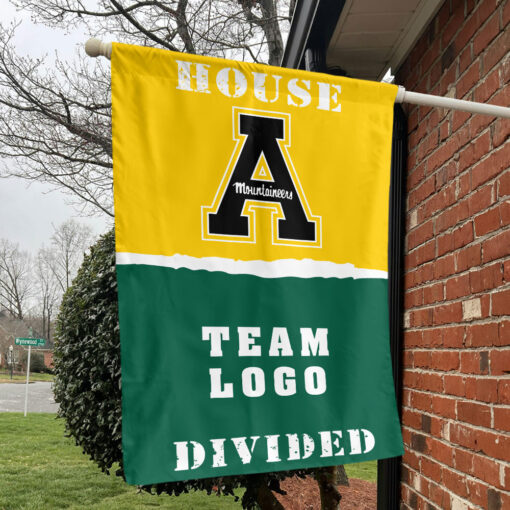 Mountaineers vs Custom Team House Divided Flag, NCAA College Flag