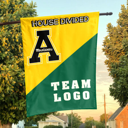 Mountaineers vs Custom Team House Divided Flag, NCAA Custom Flag
