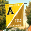 Mountaineers vs Custom Team House Divided Flag, NCAA Rivalry Flag