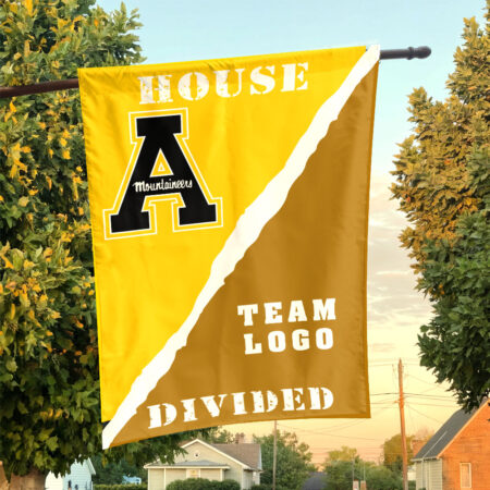 Mountaineers vs Custom Team House Divided Flag, NCAA Rivalry Flag
