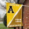 Mountaineers vs Custom Team House Divided Flag, NCAA Rivalry Flag