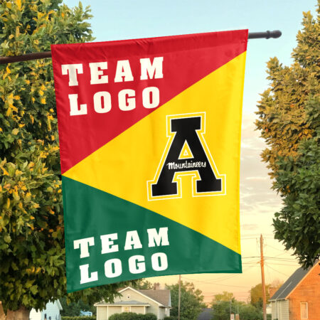 Mountaineers vs Custom Team House Divided Flag, NCAA Spirit Flag