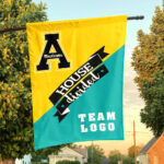 Mountaineers vs Custom Team House Divided Flag, NCAA Team Flag