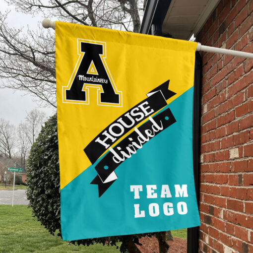 Mountaineers vs Custom Team House Divided Flag, NCAA Team Flag