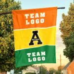 Mountaineers vs Custom Team House Divided Flag, NCAA Two Team Flag