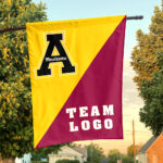 Mountaineers vs Custom Team House Divided Flag, Personalized College Flag
