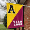 Mountaineers vs Custom Team House Divided Flag, Personalized College Flag