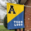 Mountaineers vs Custom Team House Divided Flag, Personalized Team Flag