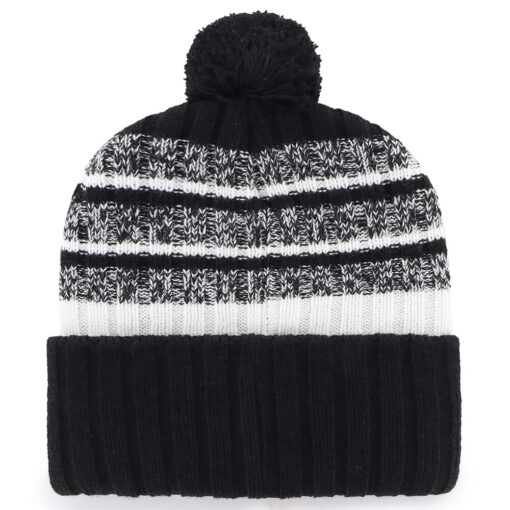 New England Patriots Black ’47 2025 AFC Champions Tavern Cuffed Knit Hat with Pom