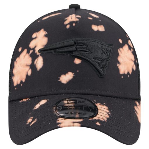 New England Patriots Black New Era Bleached A Frame Adjustable Cap New England Patriots Black New Era Bleached A Frame Adjustable Cap