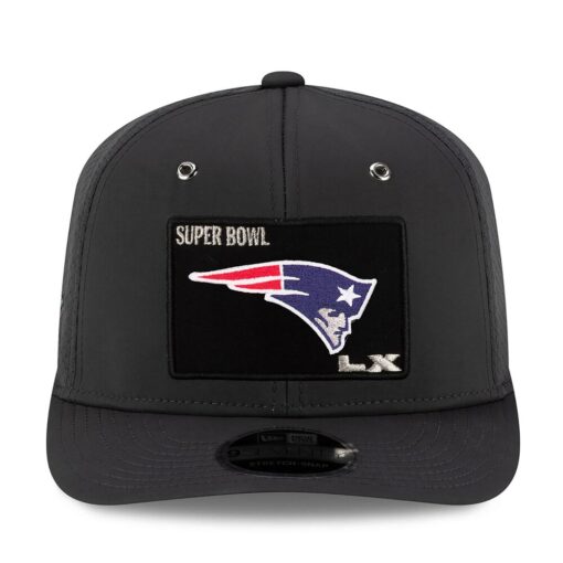 New England Patriots Charcoal New Era Super Bowl LX Opening Night Adjustable Cap