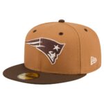 New England Patriots Light Brown New Era Two Tone Walnut Fitted Hat