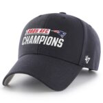 New England Patriots Navy '47 2025 AFC Champions MVP Clean Up Adjustable Cap