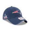 New England Patriots Navy New Era Super Bowl LX Side Patch Adjustable Cap