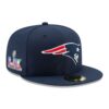 New England Patriots Navy New Era Super Bowl LX Side Patch Fitted Hat