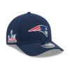 New England Patriots Navy New Era Super Bowl LX Side Patch M Crown Adjustable Cap