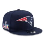 New England Patriots Navy New Era Super Bowl LX Side Patch Snapback Hat