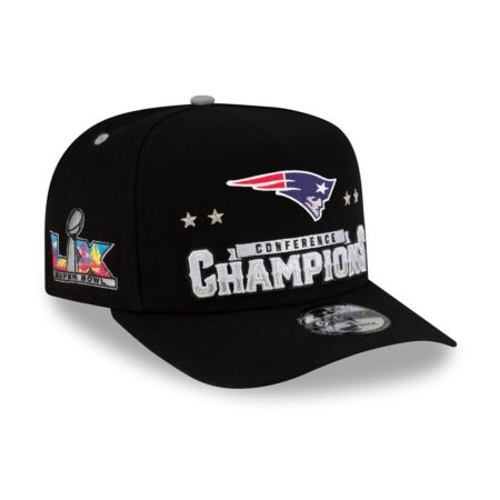 New England Patriots New Era 2025 AFC Champions Locker Room Trophy Collection A Frame Snapback Hat