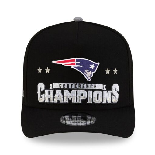 New England Patriots New Era 2025 AFC Champions Locker Room Trophy Collection A Frame Snapback Hat