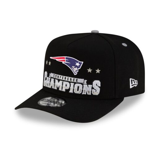 New England Patriots New Era 2025 AFC Champions Locker Room Trophy Collection A Frame Snapback Hat