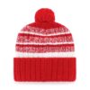 New England Patriots Red '47 Tavern Cuffed Knit Hat with Pom