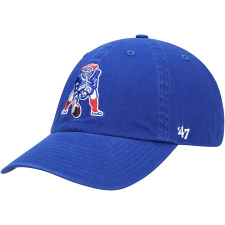 New England Patriots Royal ’47 Clean Up Adjustable Cap