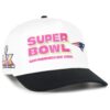 New England Patriots White '47 Super Bowl LX Stacked Hitch Adjustable Cap