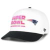 New England Patriots White '47 Super Bowl LX Stacked Hitch Adjustable Cap