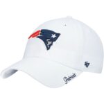 New England Patriots White '47 Women's Miata Clean Up Logo Adjustable Cap