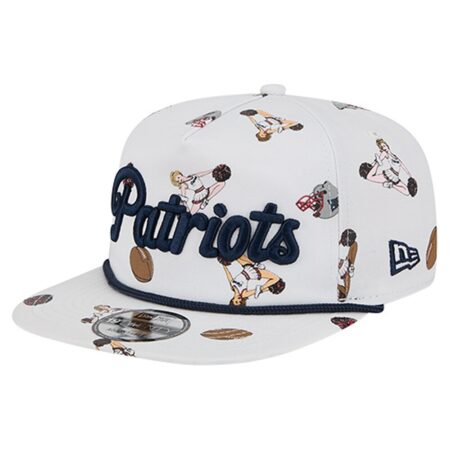 New England Patriots White New Era Team Cheer Snapback Hat