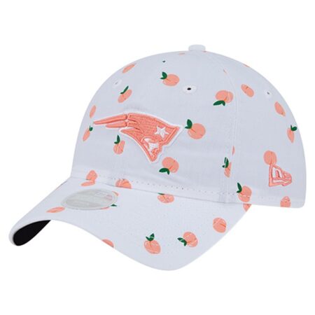 New England Patriots White New Era Women’s Fruit Pattern Adjustable Cap