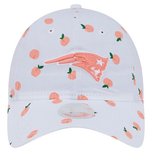 New England Patriots White New Era Women’s Fruit Pattern Adjustable Cap