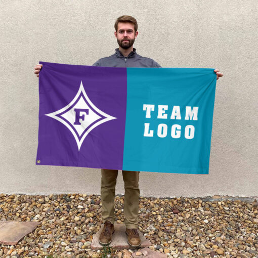 Paladins vs Custom Team House Divided Flag, NCAA Two Team Flag