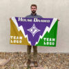 Paladins vs Custom Team House Divided Flag, Personalized NCAA Flag 2 Paladins vs Custom Team House Divided Flag, Personalized NCAA Flag