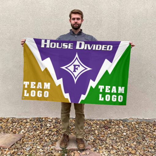 Paladins vs Custom Team House Divided Flag, Personalized NCAA Flag Paladins vs Custom Team House Divided Flag, Personalized NCAA Flag