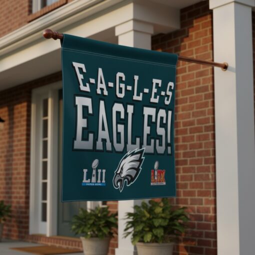 Philadelphia Eagles Garden Flag Super Bowl LIX Champion Philadelphia Eagles Garden Flag Super Bowl LIX Champion