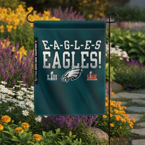 Philadelphia Eagles Garden Flag Super Bowl LIX Champion Philadelphia Eagles Garden Flag Super Bowl LIX Champion