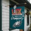 Philadelphia Eagles Vertical Flag Super Bowl LIX Champions