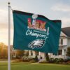 Philadelphia Eagles Vertical Flag Super Bowl LIX Champions