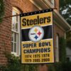 Pittsburgh Steelers Garden Flag 6 Time Champions 1 Pittsburgh Steelers Garden Flag 6 Time Champions