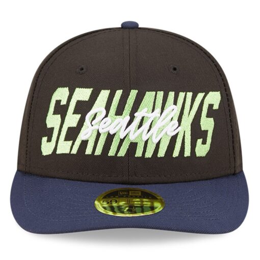 Seattle Seahawks Black New Era 2022 NFL Draft Low Profile Fitted Hat