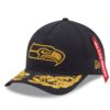 Seattle Seahawks Black New Era Alpha Industries A Frame Adjustable Cap