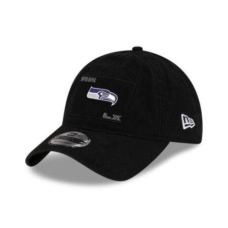 Seattle Seahawks Black New Era Super Bowl LX Adjustable Cap