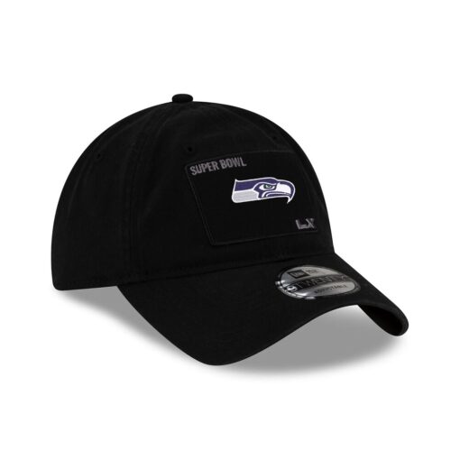 Seattle Seahawks Black New Era Super Bowl LX Adjustable Cap
