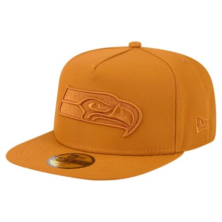 Seattle Seahawks Brown New Era Color Pack A Frame Fitted Hat