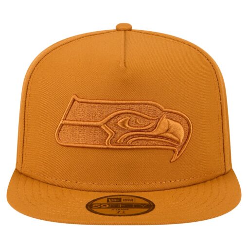 Seattle Seahawks Brown New Era Color Pack A Frame Fitted Hat